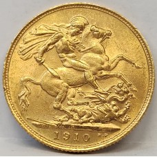 AUSTRALIA 1910 . ONE 1 SOVEREIGN . SYDNEY . GOLD